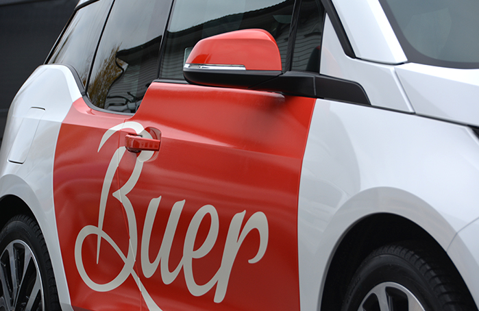 helfoliering vinyl wrap heldekor bmw i3 buer lomper dekor bildekor foliering Avery Oracal